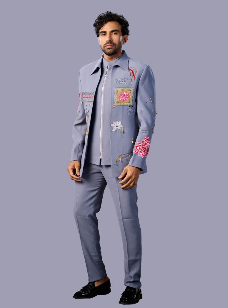 GRAY CRAPEJODHPURI